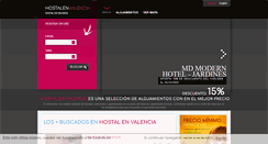 Desktop Screenshot of hostalenvalencia.com